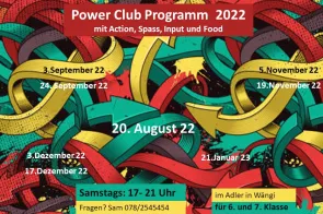 Powerclub Flyer Aug 2022 (Foto: Sam Schweingruber)